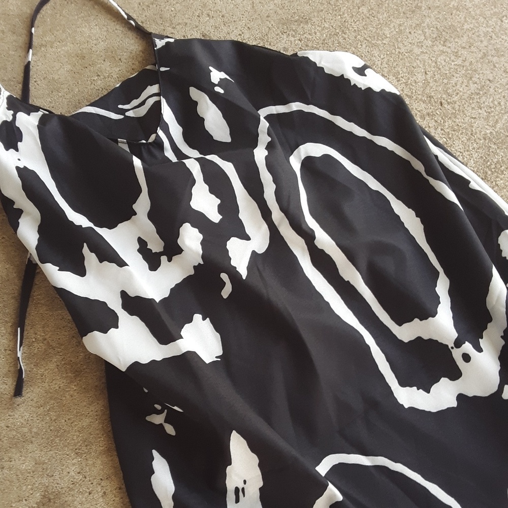 High low backless summer dress